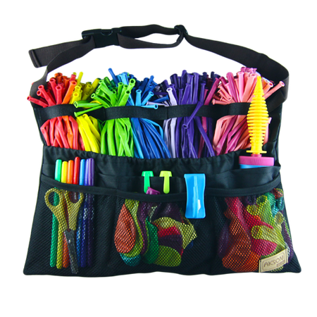 Organizer animatora duży czarny z zielonym paskiem