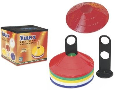 Pachołki Płaskie 40 szt 5 cm + stojak