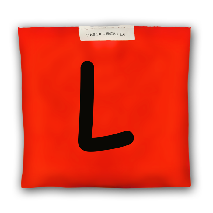 Woreczek gimnastyczny z literką L - szkolny Akson