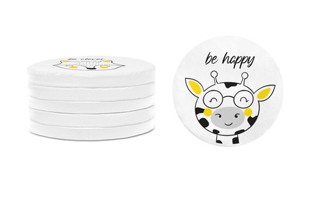 Poduszki ekoskóra ZWIERZĄTKA AFIRMACJE 3 cm 1 szt. AKSON