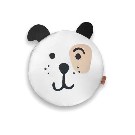 Poduszki białe ekoskóra PIESEK zestaw 3 szt. 6 cm AKSON