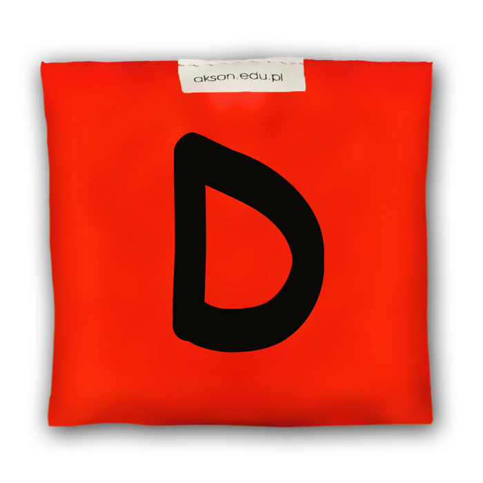 Woreczek gimnastyczny z literką D - szkolny Akson