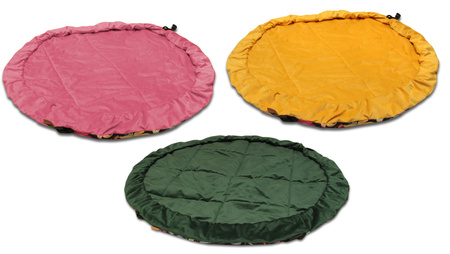 Worek mięciutka mata na zabawki 3w1 wzór KWIATY