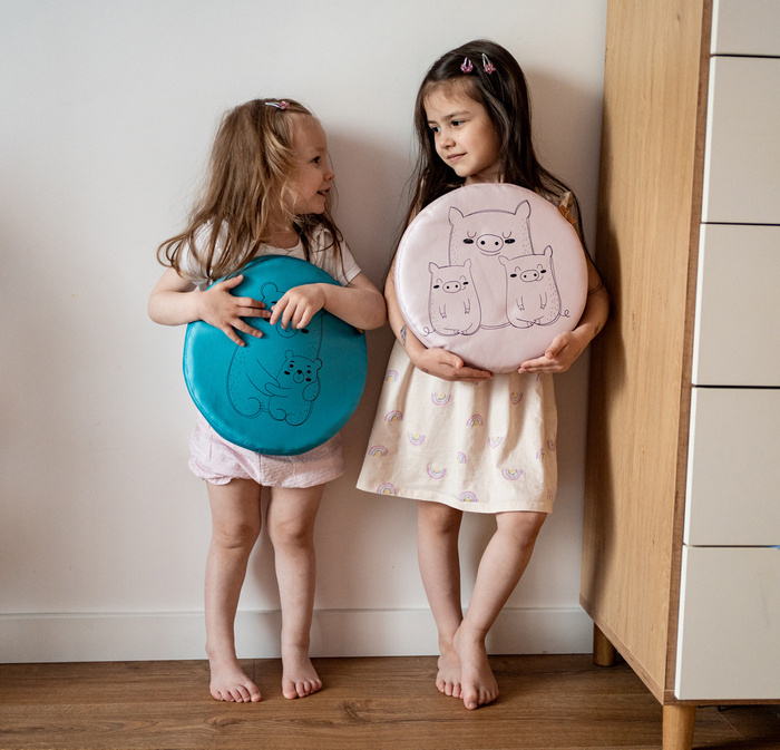 Poduszki ekoskóra ZWIERZĄTKA Rodzinki 3 cm 1 szt. AKSON