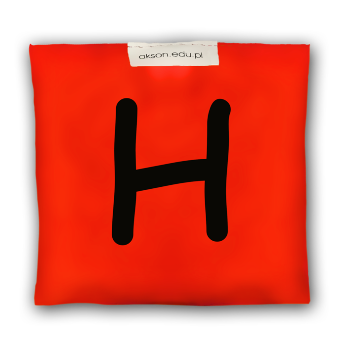 Woreczek gimnastyczny z literką H - szkolny Akson