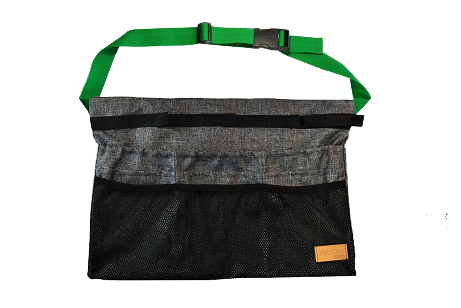 Organizer animatora duży szary z zielonym paskiem