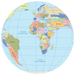 Piłka Balonowa Globus Państwa Świata PL