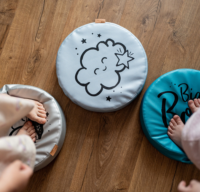 Poduszki ekoskóra BIG BOY zestaw 3 szt. 6 cm AKSON