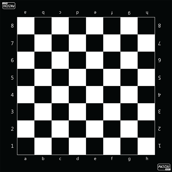 Mata Szachy szachownica 50x50 cm czarna