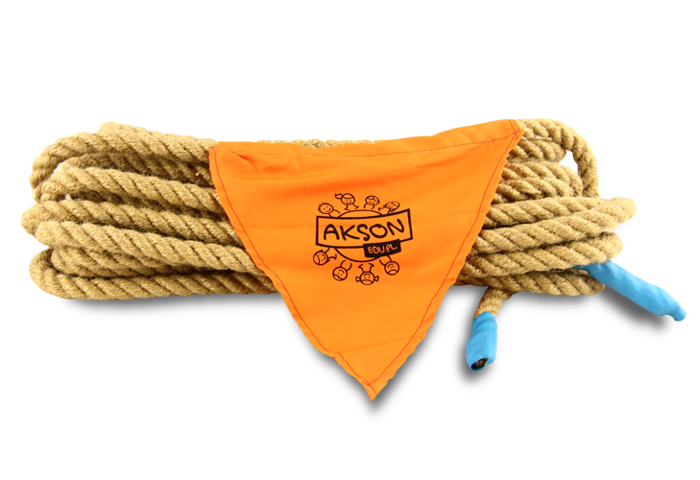 Lina animacyjna jutowa  naturalna do przeciągania 10 m