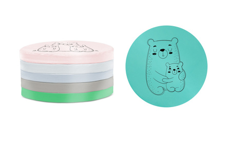 Poduszki ekoskóra ZWIERZĄTKA Rodzinki 3 cm 1 szt. AKSON