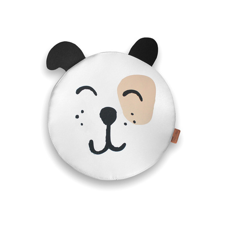 Poduszki białe ekoskóra PIESEK z uszkami 1 szt. 6 cm AKSON