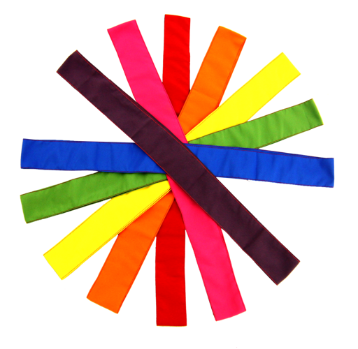 ZESTAW 7 szt SZARF SZKOLNYCH w 7 kolorach MIX PLUS