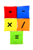 Woreczki gimnastyczne Akson ZESTAW  ZNAKI MATEMATYCZNE