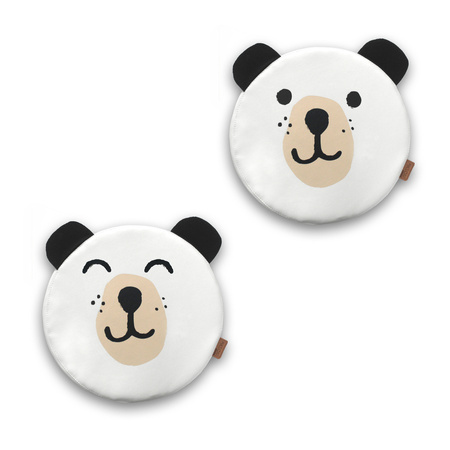 Poduszki białe ekoskóra MIŚ z uszkami 1 szt. 6 cm AKSON