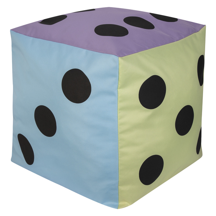 Kostka edukacyjna pastelowa XXL Kropki