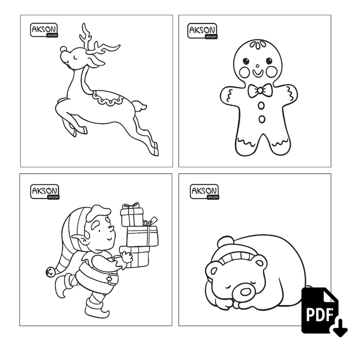 Karty obrazkowe MIKOŁAJ 20 szt. do wydruku PDF