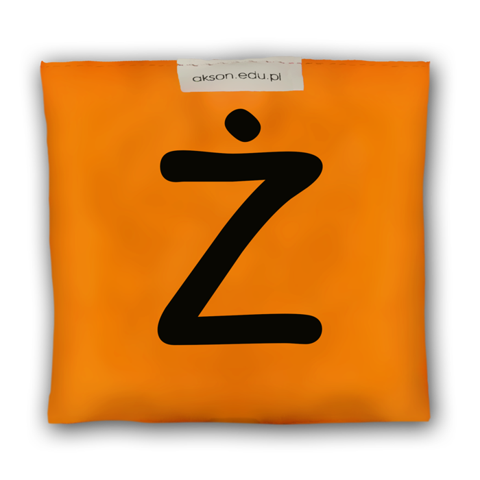 Woreczek gimnastyczny z literką Ż - szkolny Akson