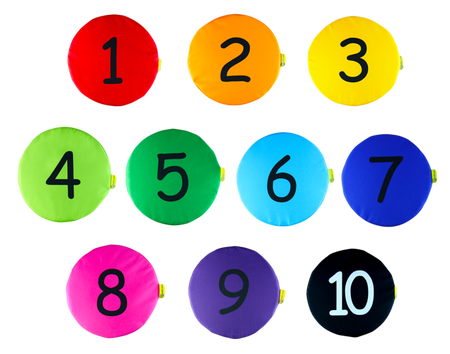 Poduszki EKOSKÓRA zestaw Liczby 1-10 AKSON