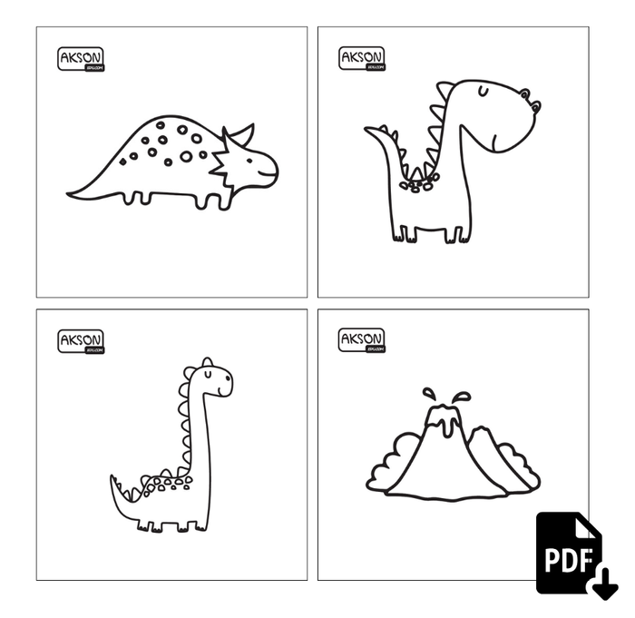 Karty do zabaw DINO zestaw 20 szt. do wydruku PDF