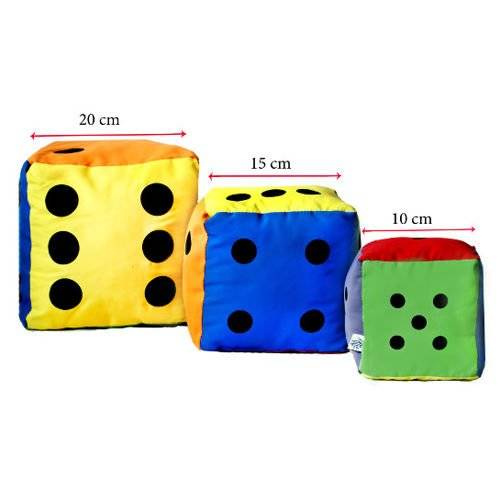 Kostka edukacyjna 20 cm - Kropki