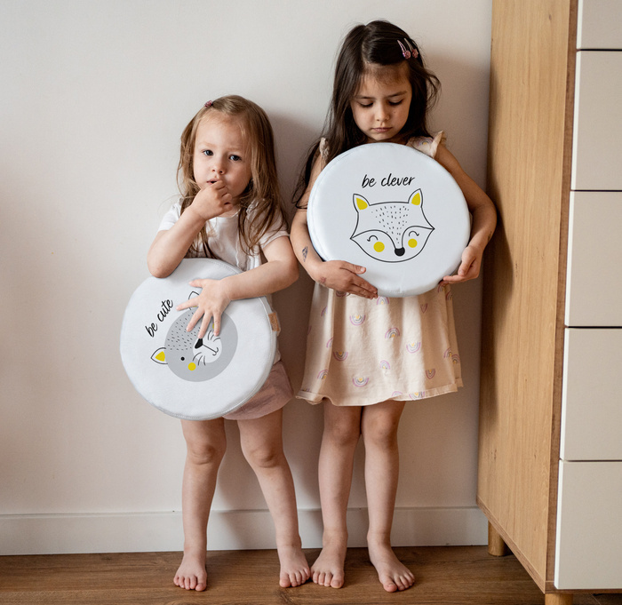 Poduszki ekoskóra ZWIERZĄTKA AFIRMACJE 3 cm 1 szt. AKSON