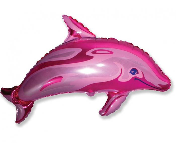 Balon foliowy Delfin różowy 24 cale