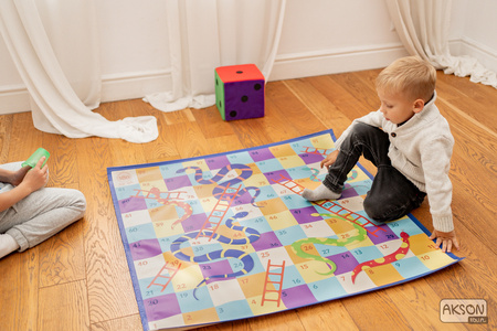 Mata Animacyjna XL Gra planszowa Węże i drabiny AKSON - OUTLET - dziurka w macie