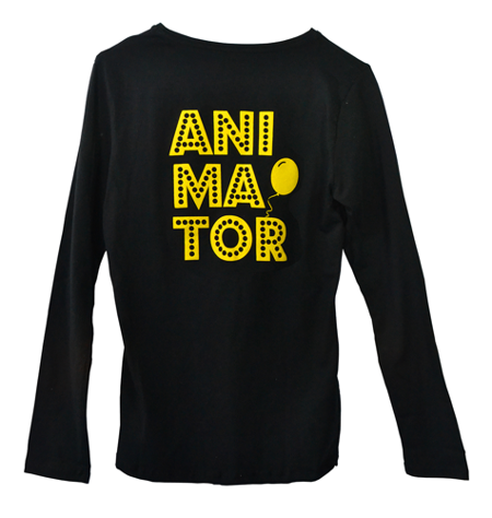 Koszulka damska ANIMATOR długi rękaw czarna